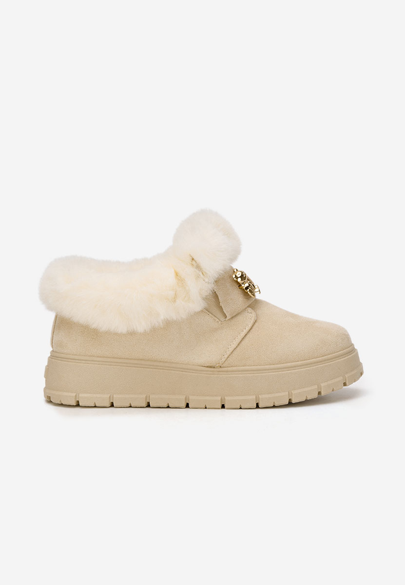 Beżowe drewniaki Amilce