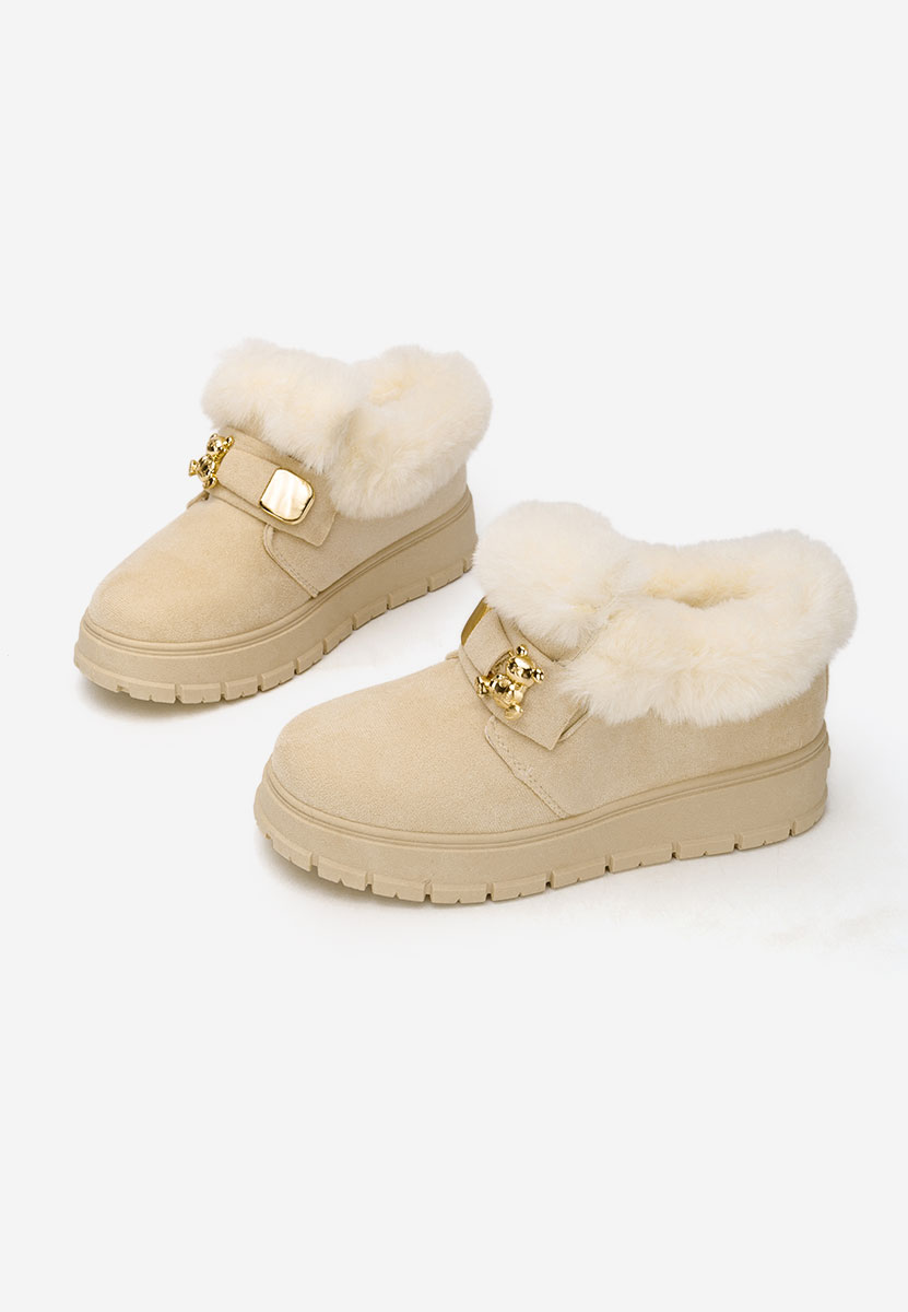 Beżowe drewniaki Amilce