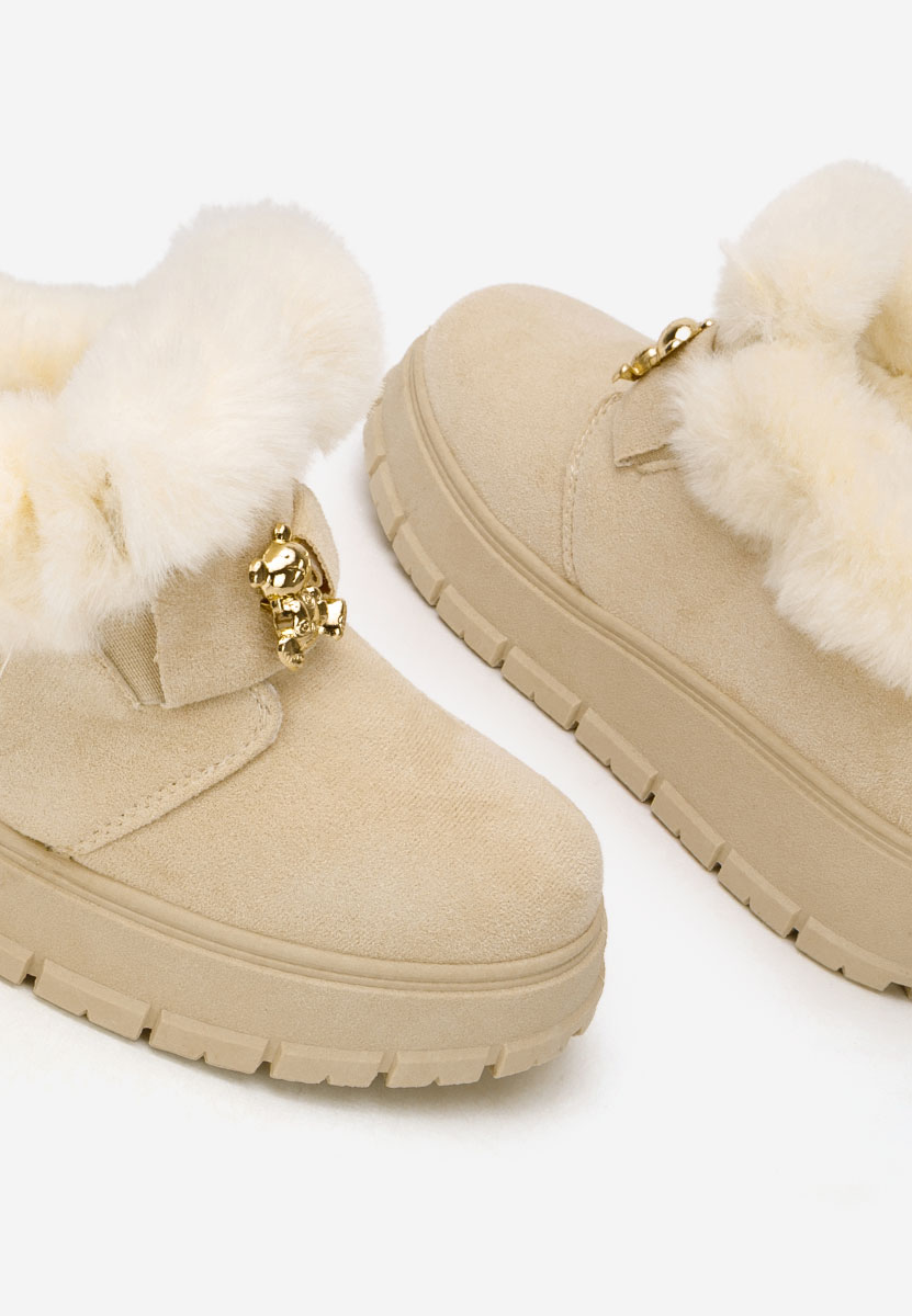 Beżowe drewniaki Amilce