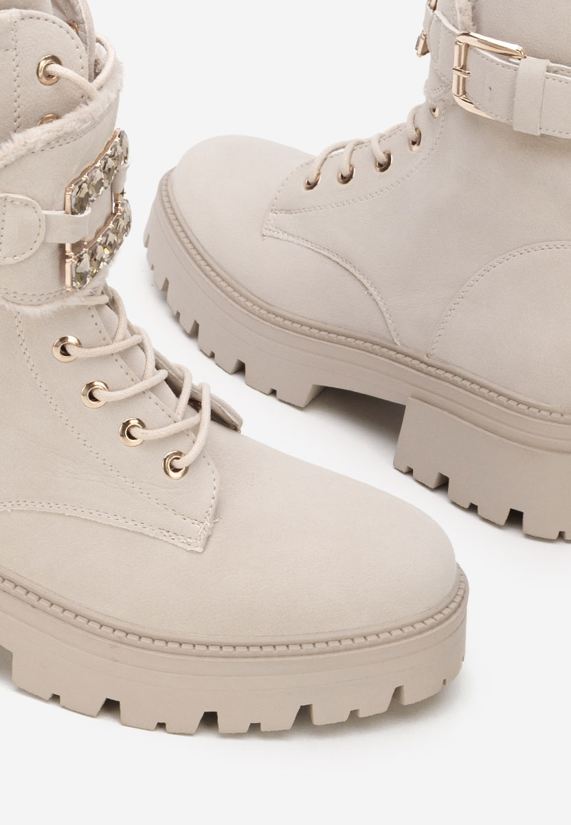 Beżowe workery damskie Acasia