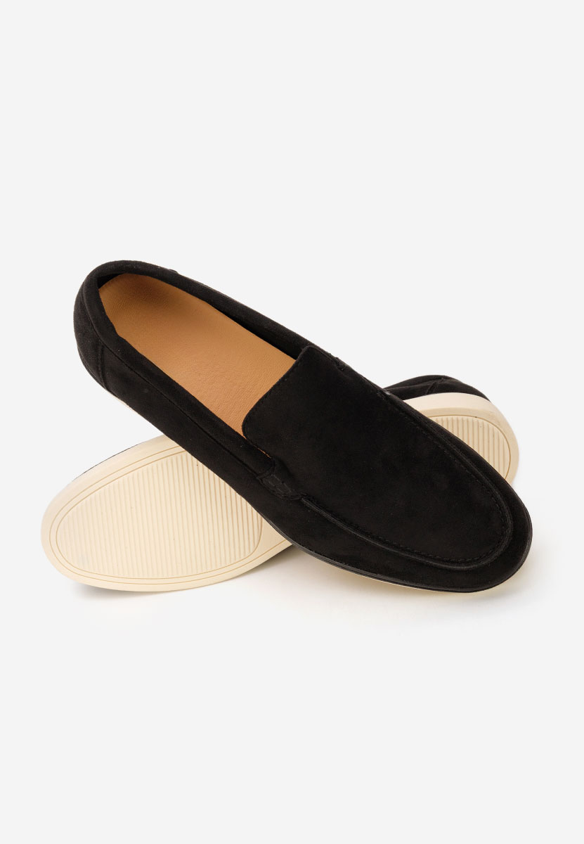 Czarne mokasyny męskie Odens