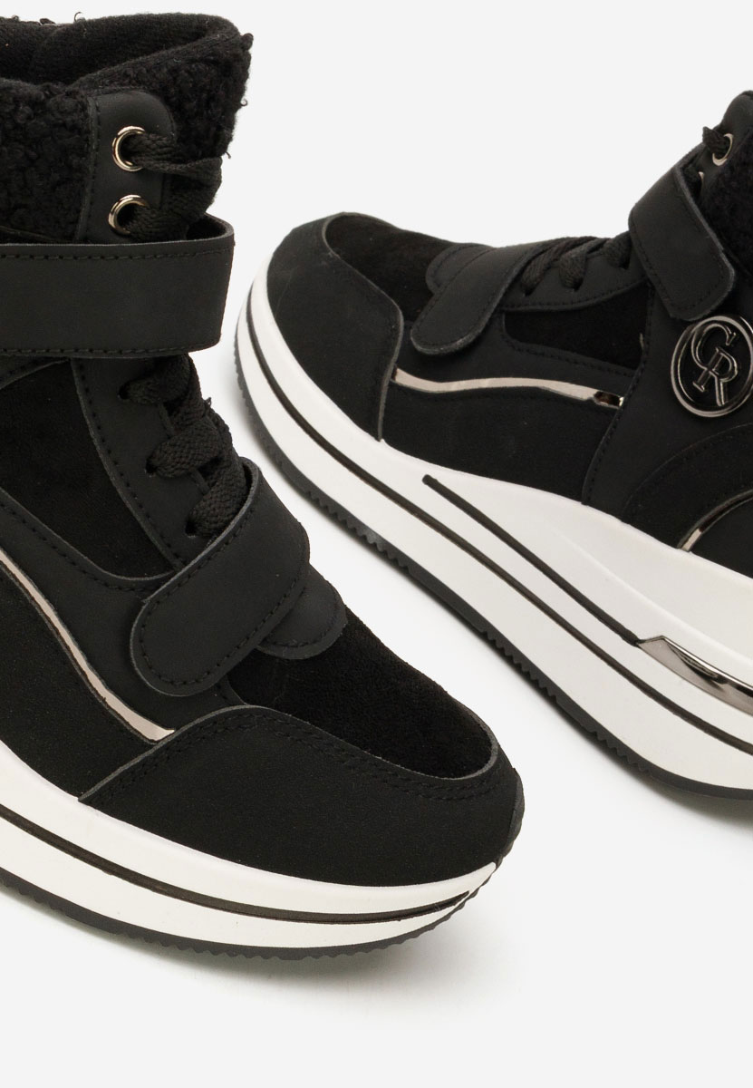 Czarne sneakersy wysokie Velaris