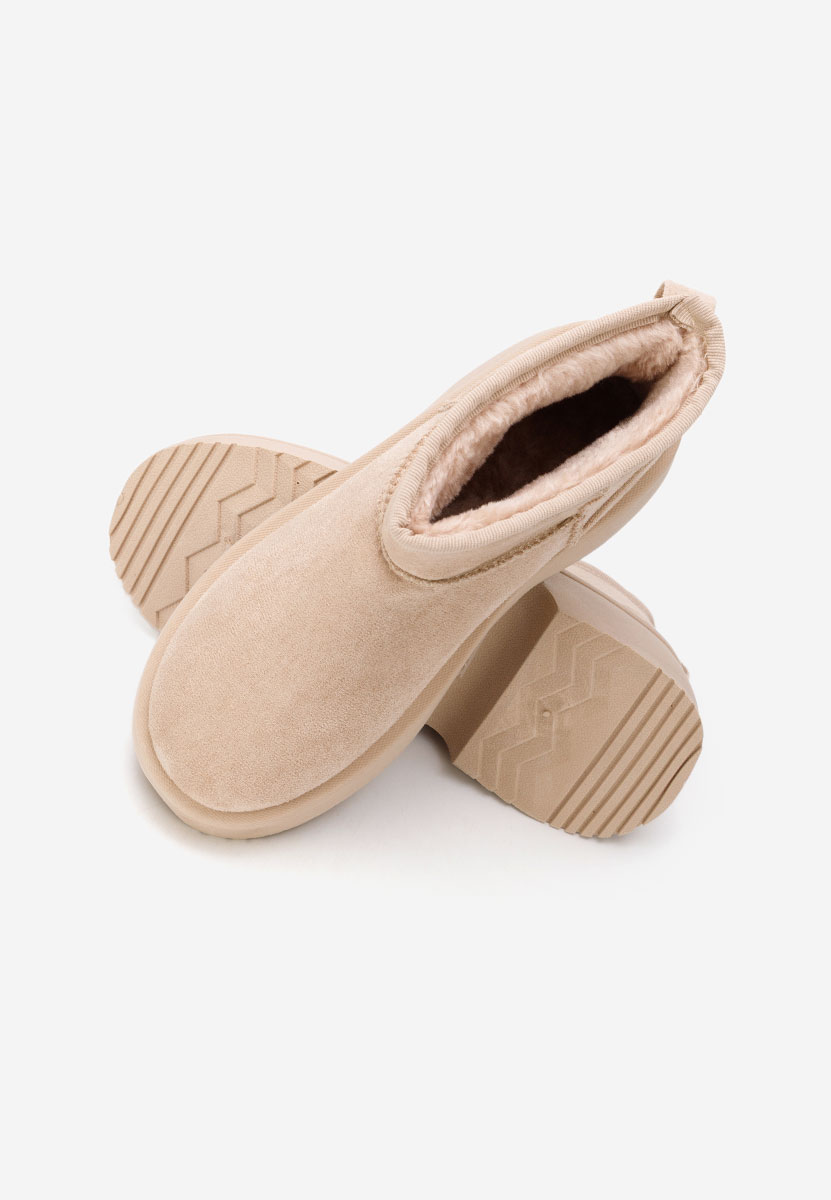 Beżowe śniegowce damskie Prelina