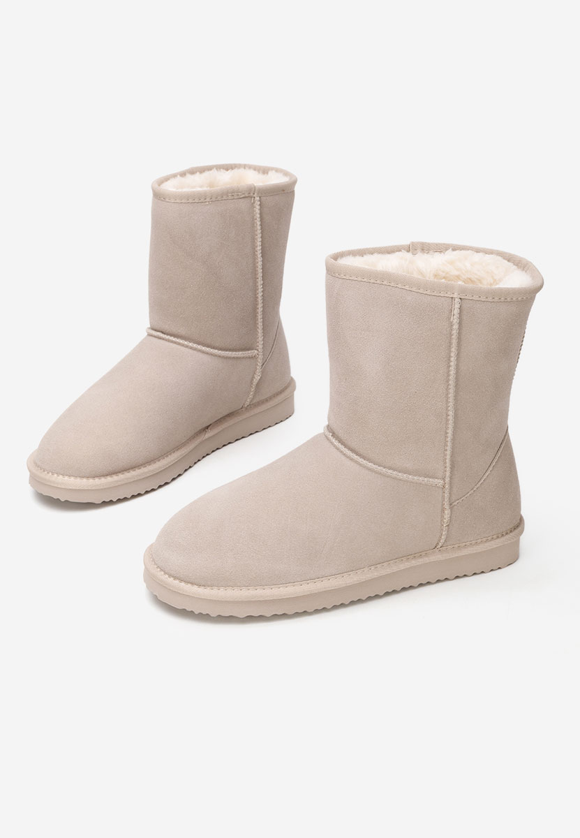 Beżowe śniegowce damskie Crisea