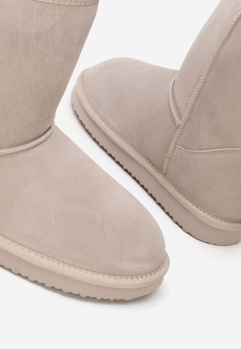 Beżowe śniegowce damskie Crisea