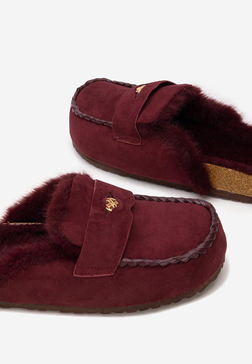 Bordowe drewniaki Mirania