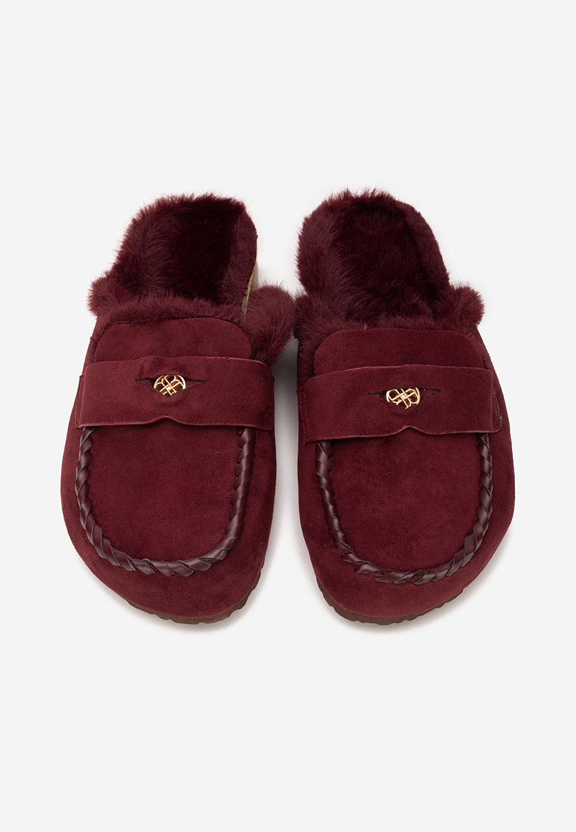 Bordowe drewniaki Mirania