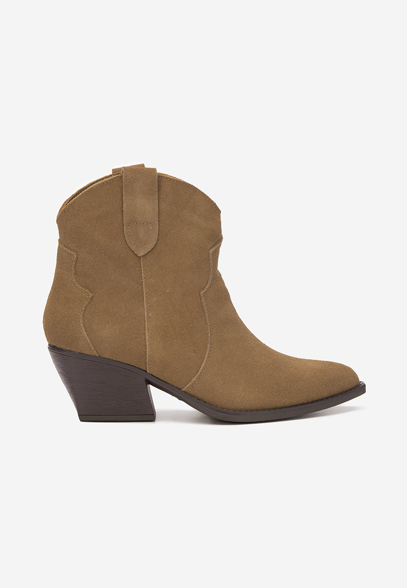 Khaki kowbojki damskie Glavira