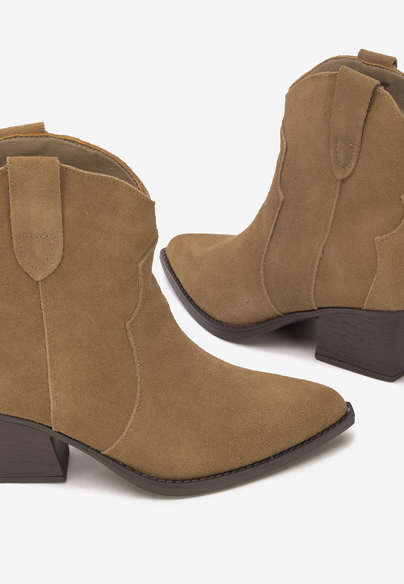 Khaki kowbojki damskie Glavira