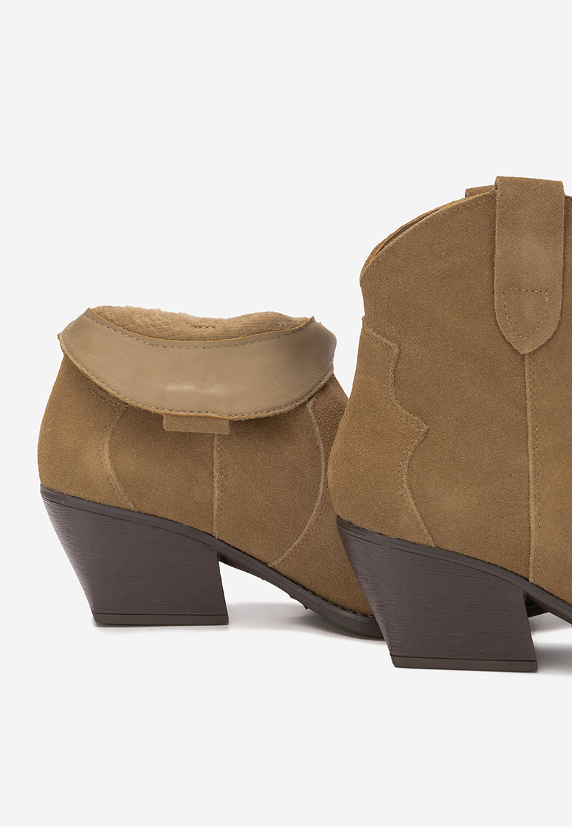 Khaki kowbojki damskie Glavira