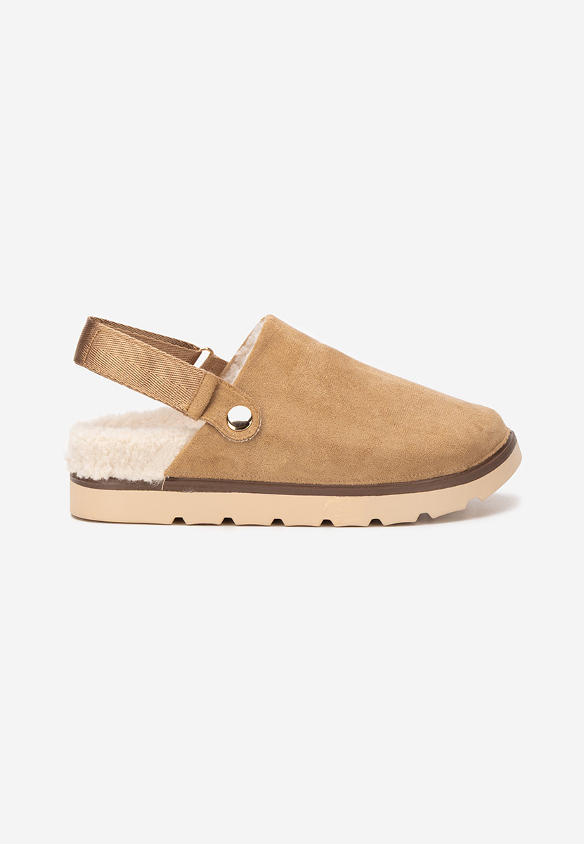 Khaki drewniaki Tamra