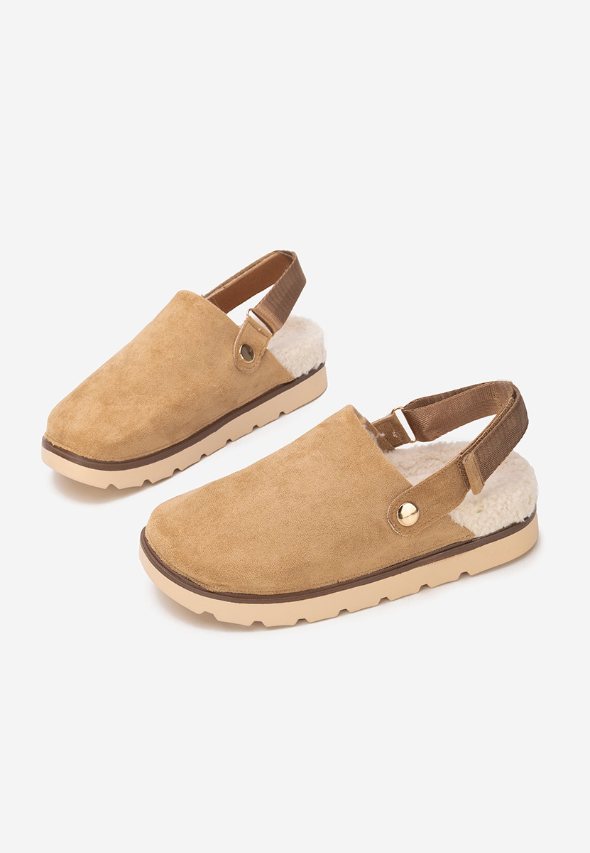 Khaki drewniaki Tamra