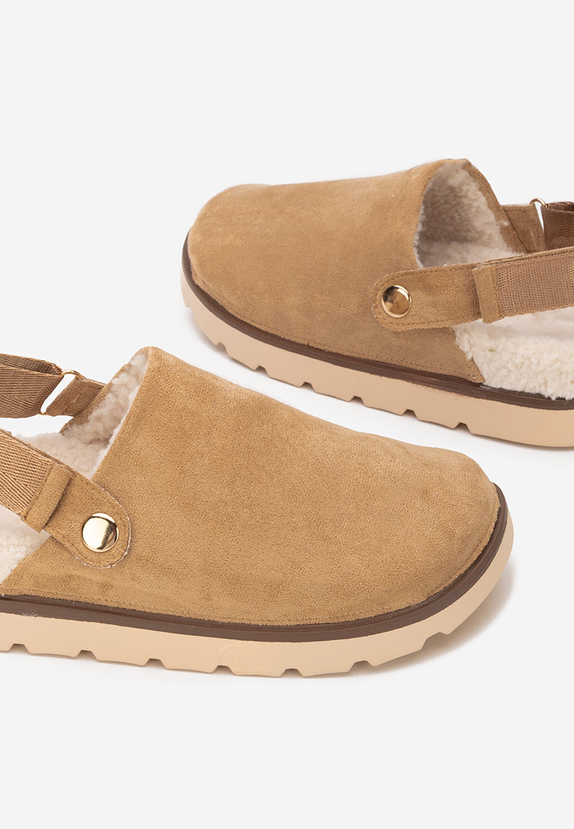 Khaki drewniaki Tamra