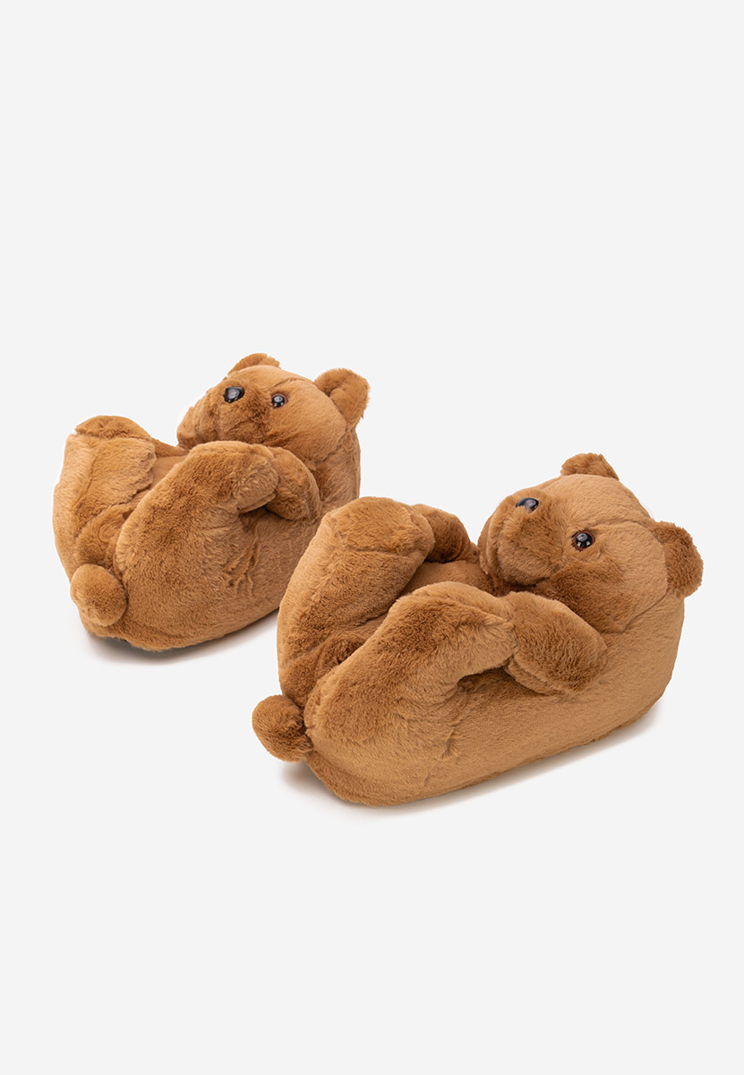 Khaki kapcie z futerkiem Teddy Khaki kapcie z futerkiem Teddy