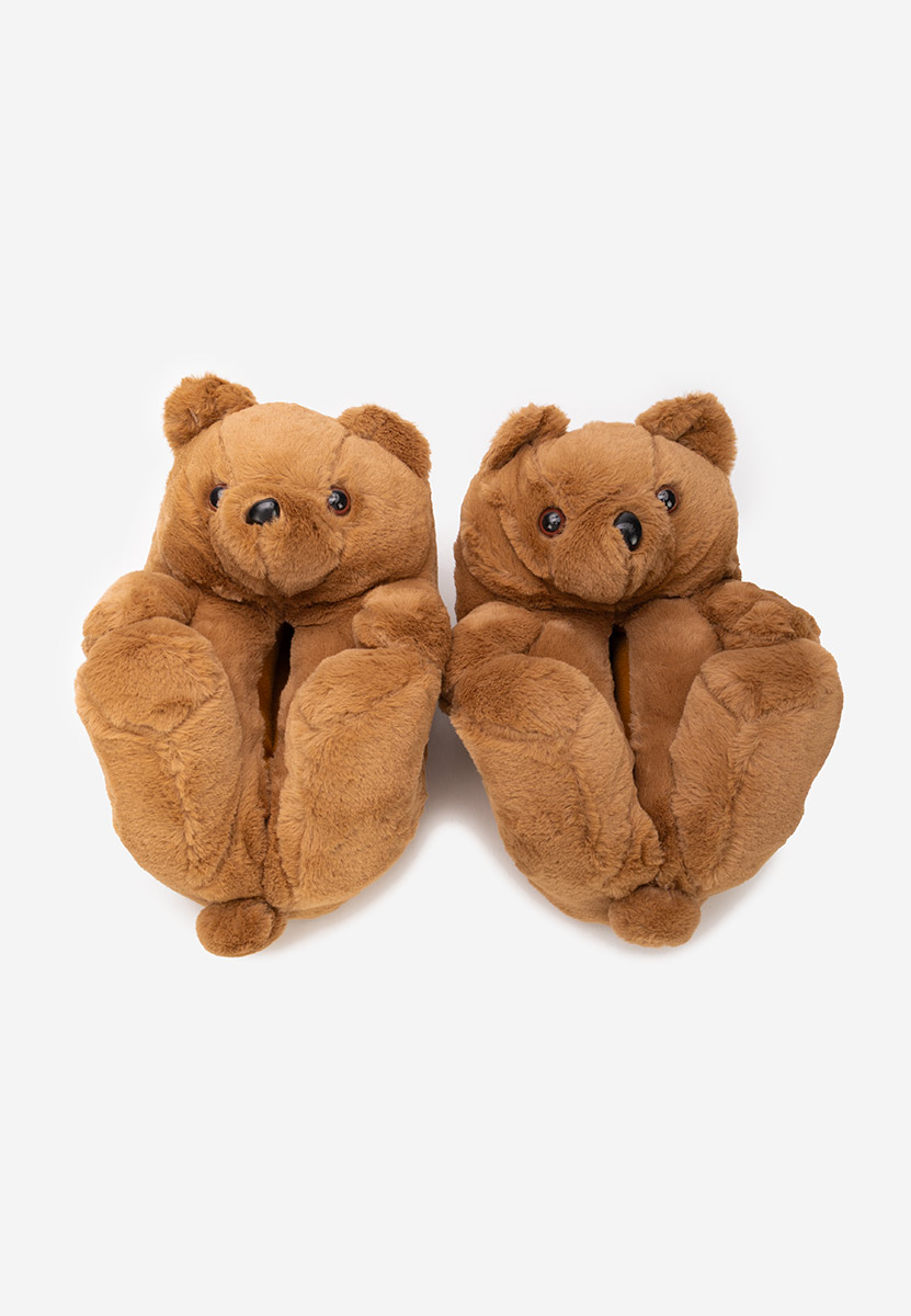Khaki kapcie z futerkiem Teddy Khaki kapcie z futerkiem Teddy