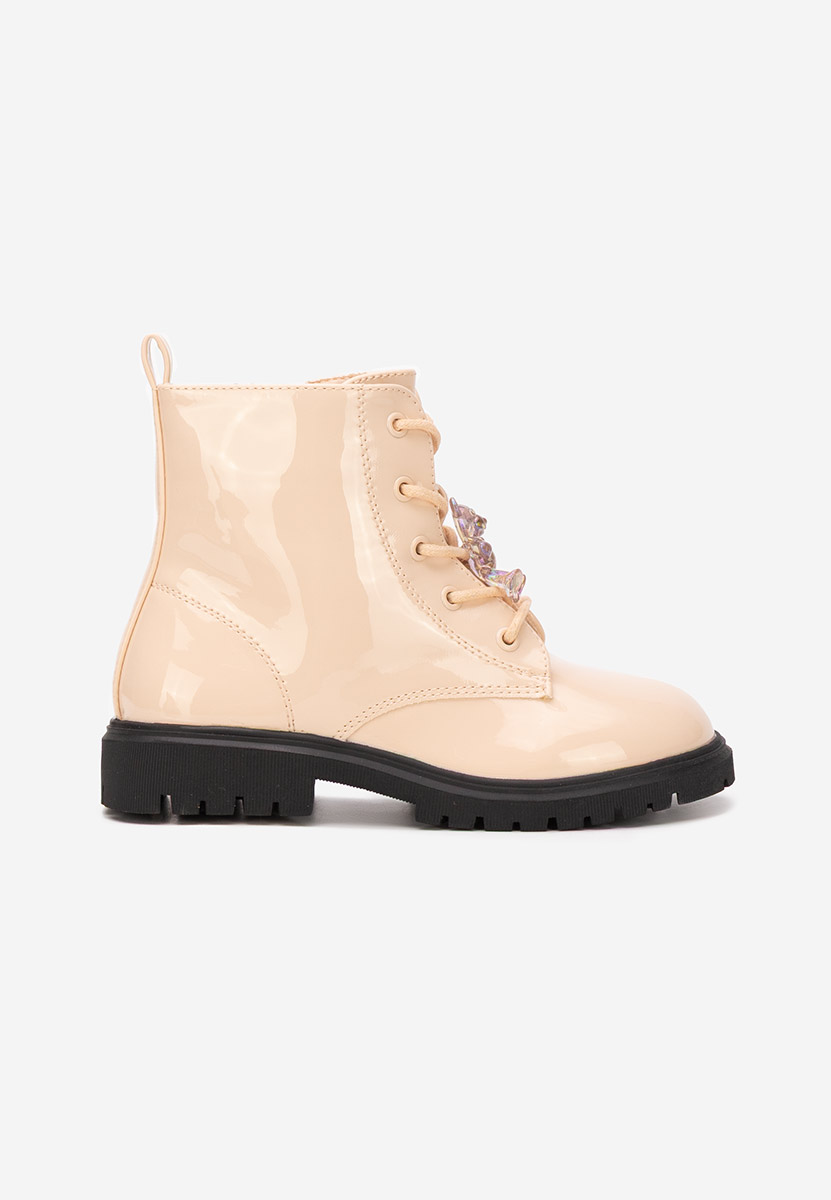 Beżowe botki dziewczęce Andonia