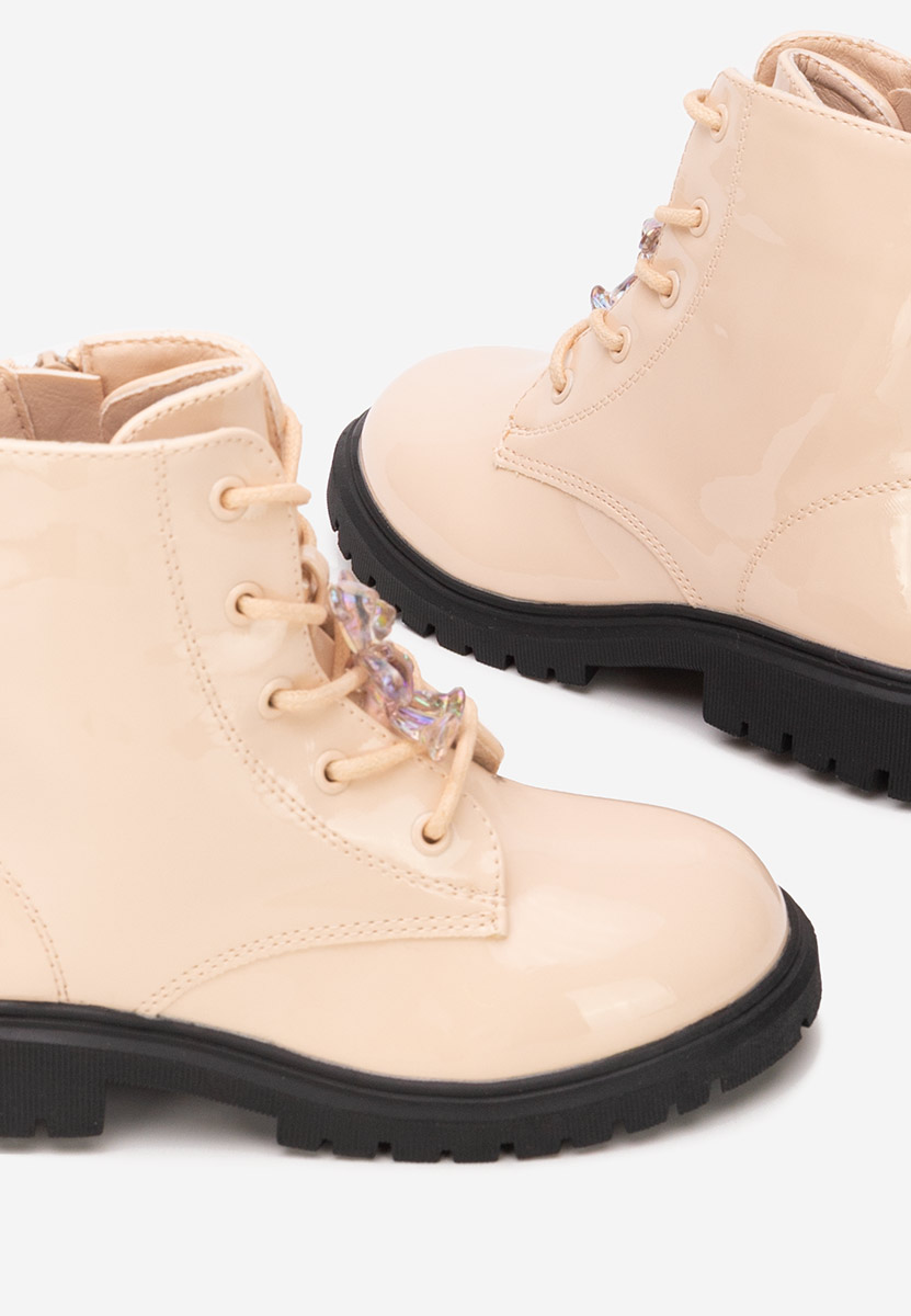 Beżowe botki dziewczęce Andonia