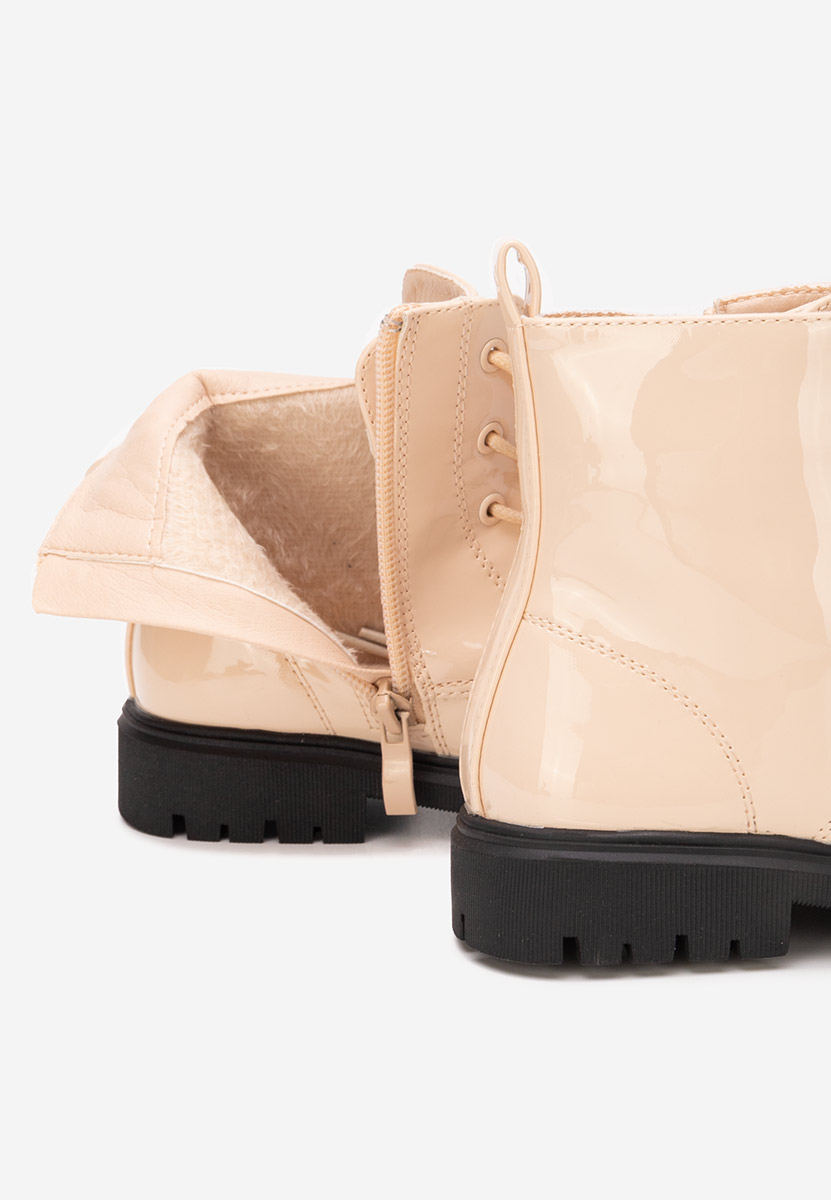 Beżowe botki dziewczęce Andonia