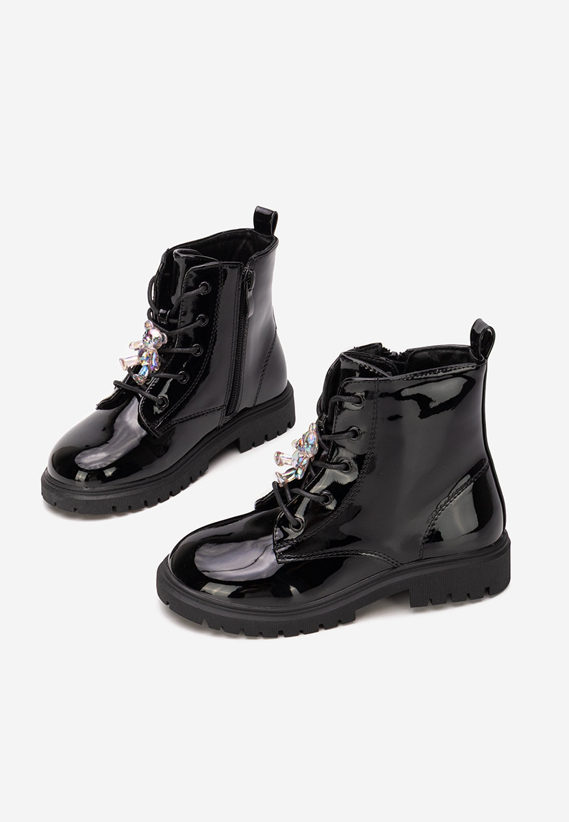 Czarne botki dziewczęce Andonia