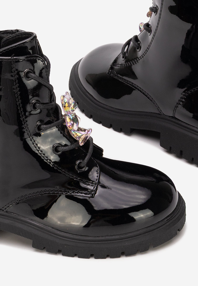 Czarne botki dziewczęce Andonia