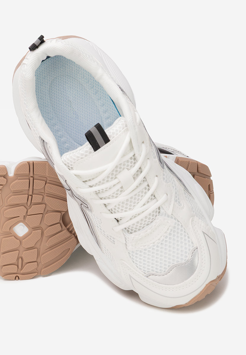 Białe sneakersy na koturnie Kaliora Białe sneakersy na koturnie Kaliora