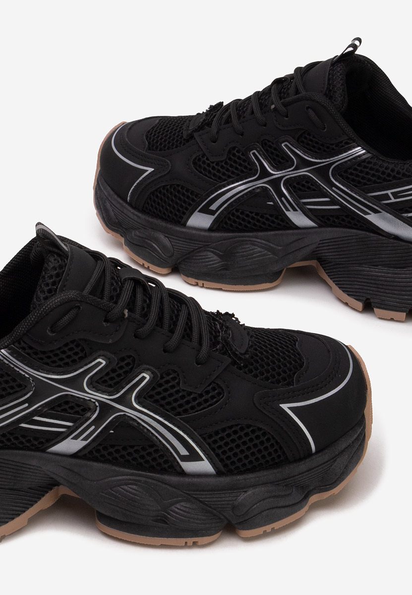 Czarne sneakersy damskie Kaliora Czarne sneakersy damskie Kaliora