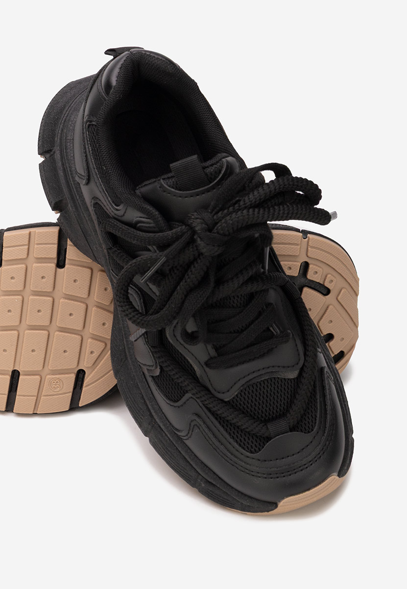 Czarne sneakersy damskie Savoria Czarne sneakersy damskie Savoria