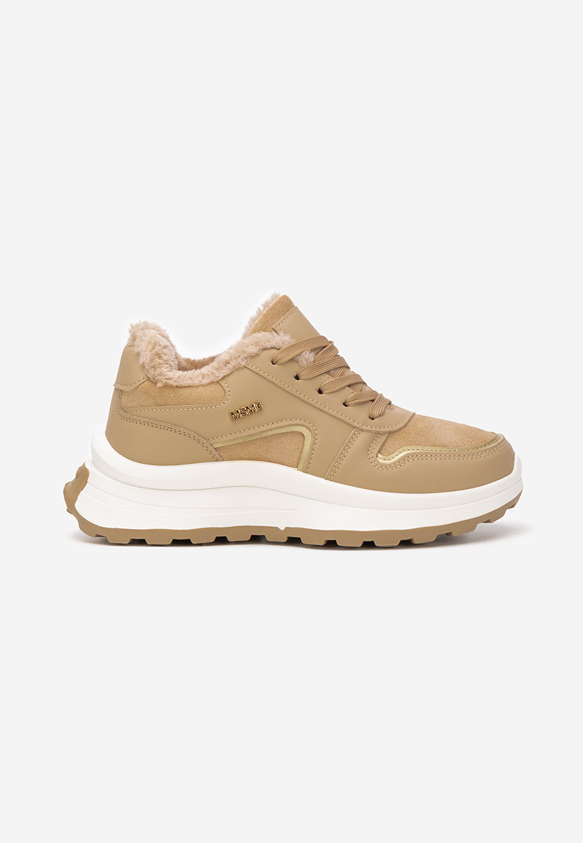 Khaki zimowe sneakersy damskie Azaira Khaki zimowe sneakersy damskie Azaira