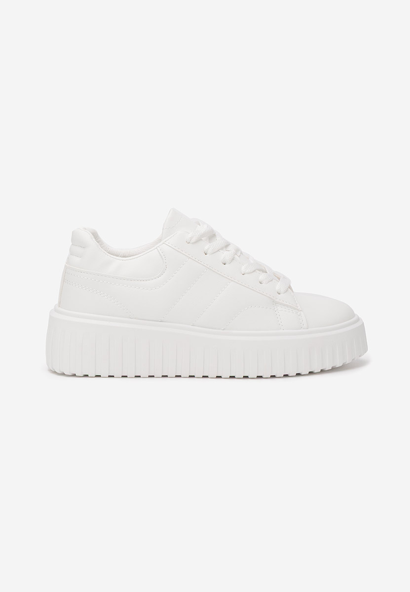 Białe sneakersy na platformie Raula V2