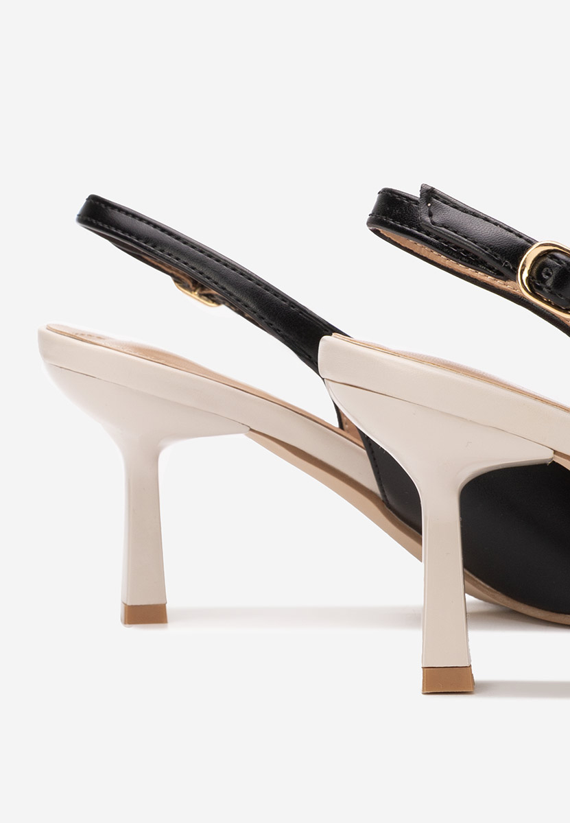 Czarne czółenka bez pięt Serenia Czarne czółenka bez pięt Serenia