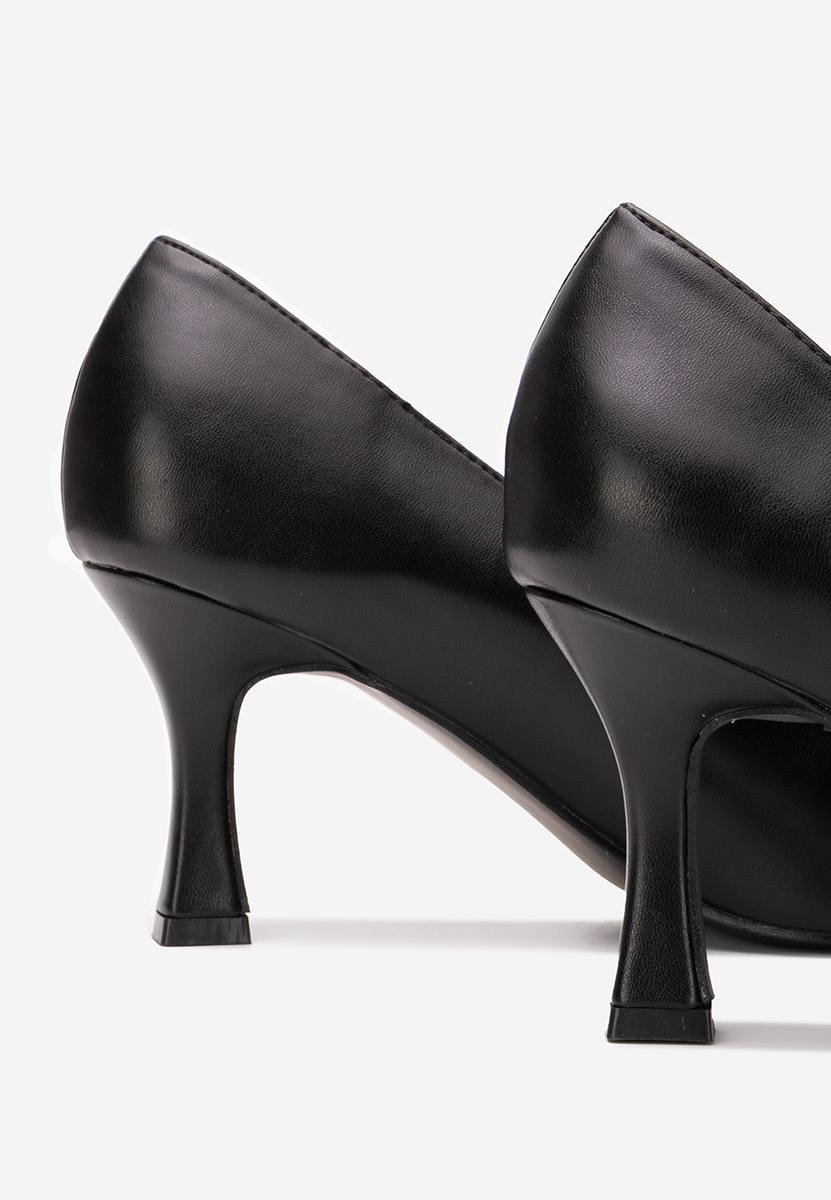 Czarne czółenka na szpilce Hayley V2