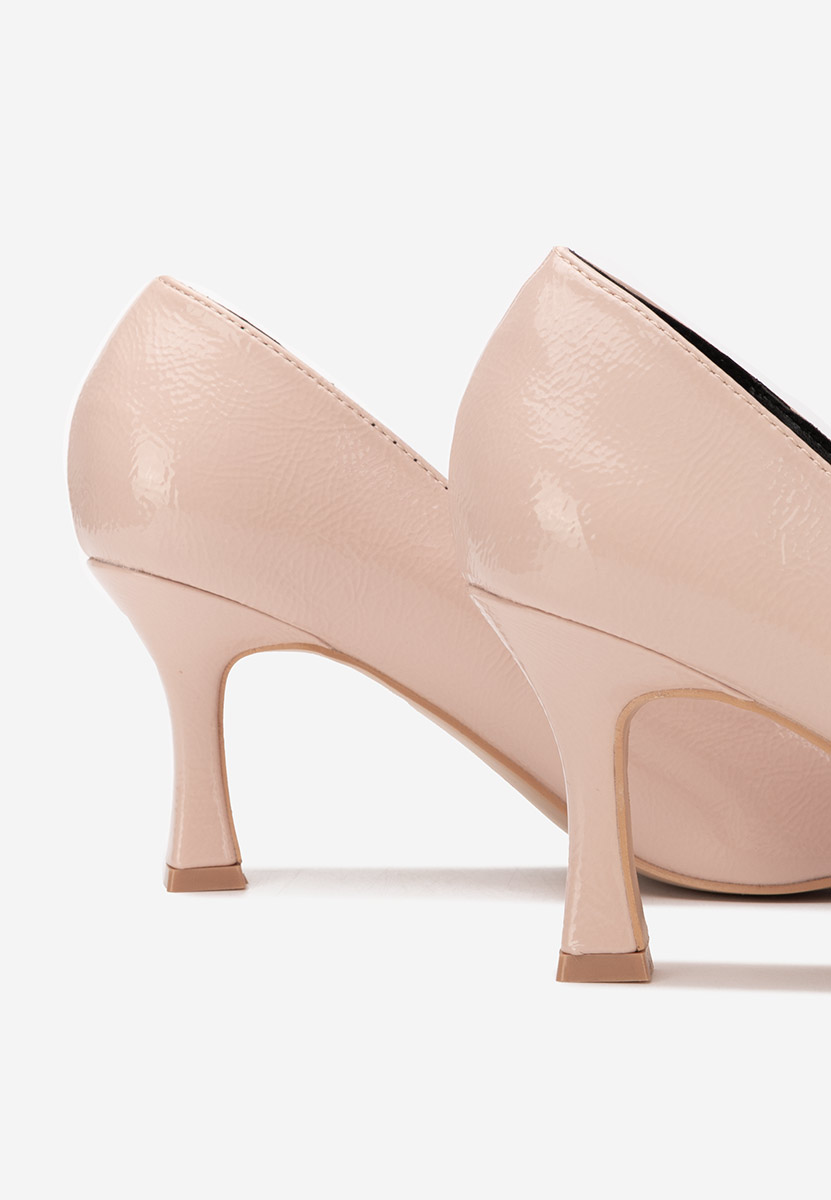 Beżowe czółenka na szpilce Hayley