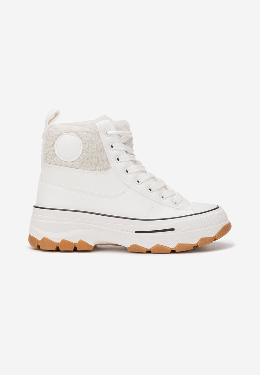 Białe trampki wysokie damskie Oziana