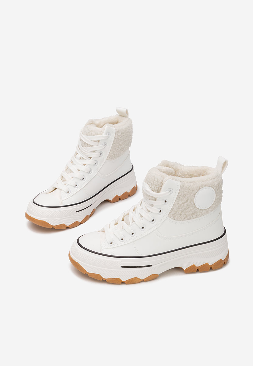 Białe trampki wysokie damskie Oziana