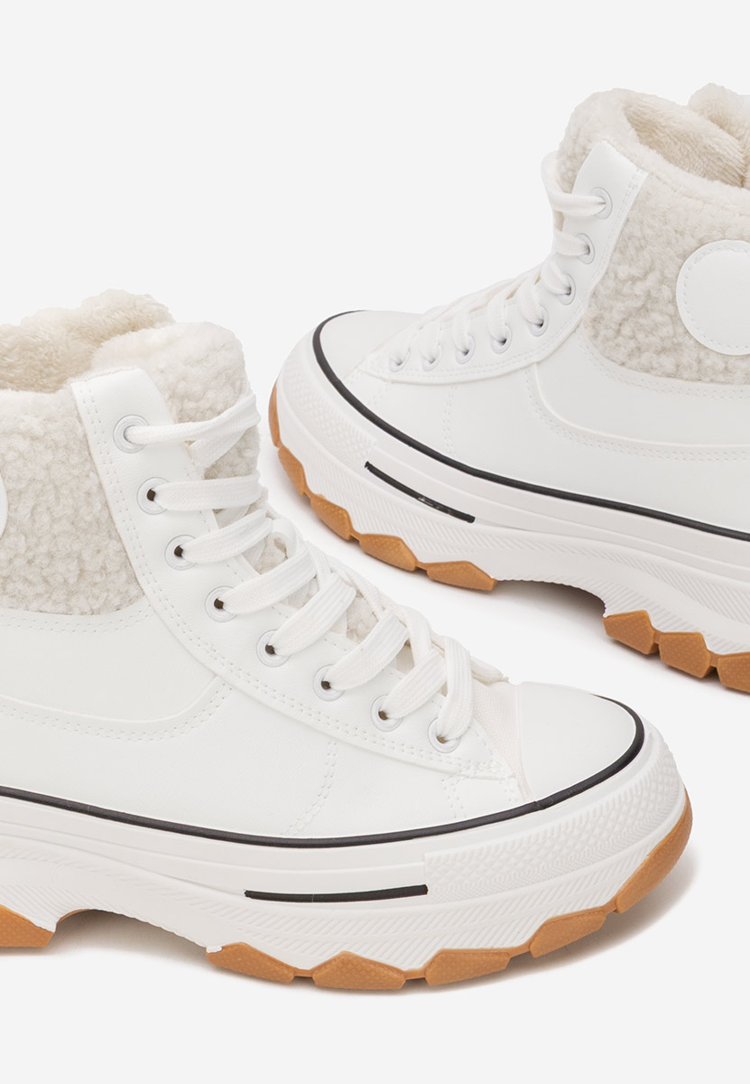 Białe trampki wysokie damskie Oziana