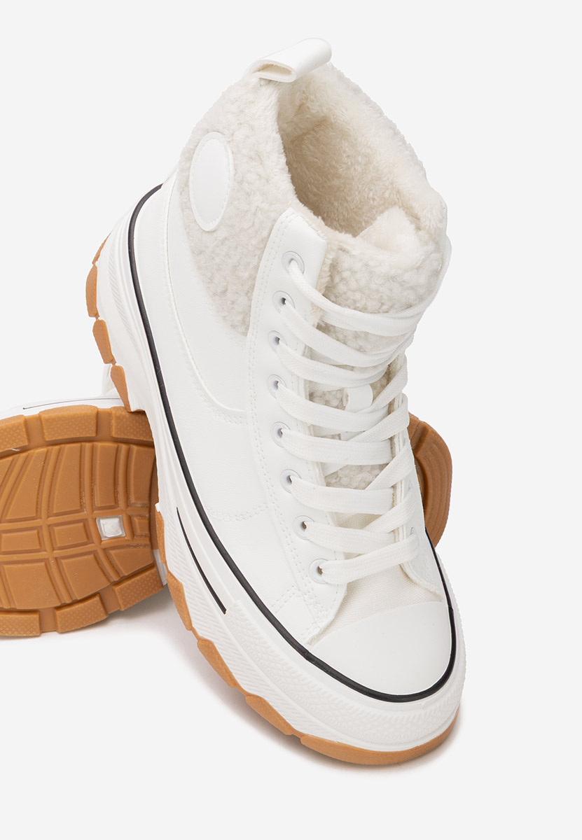 Białe trampki wysokie damskie Oziana