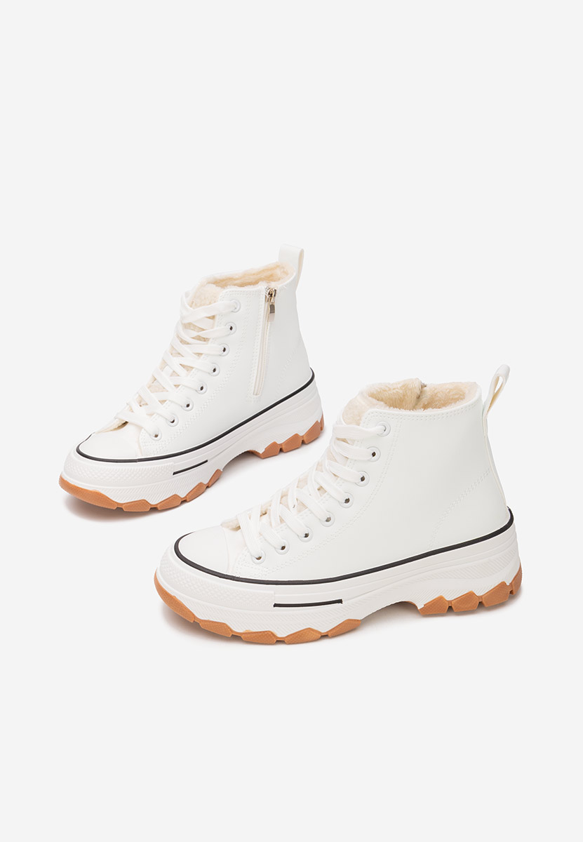 Białe trampki wysokie damskie Raviana V7