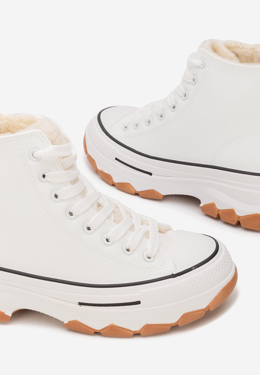 Białe trampki wysokie damskie Raviana V7