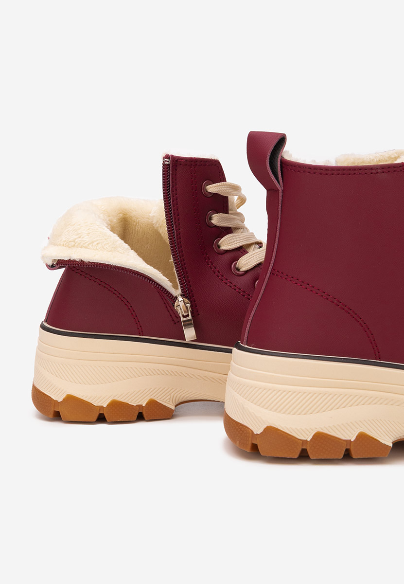 Bordowe trampki wysokie damskie Raviana V7