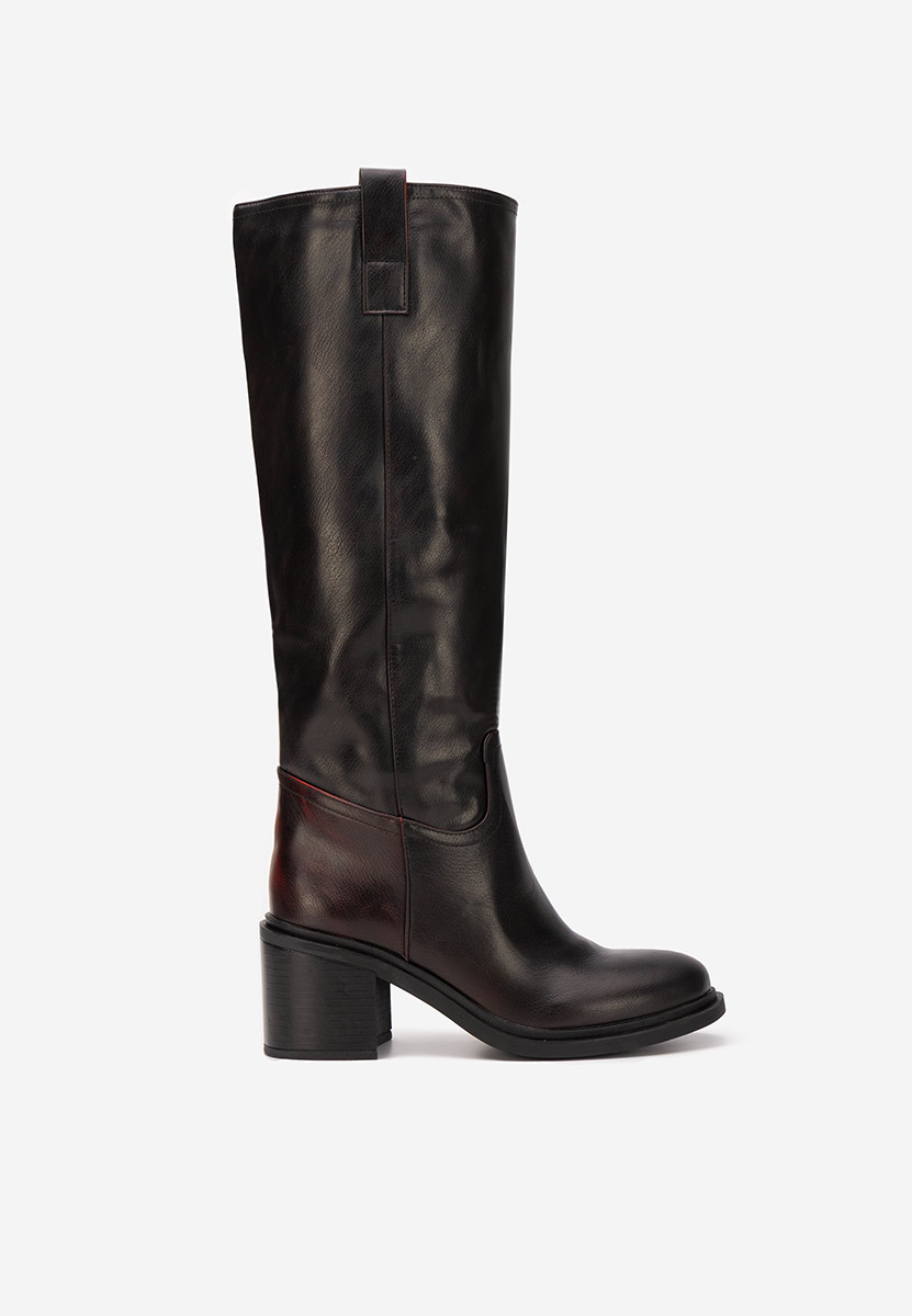  kozaki na słupku Jasara bordo