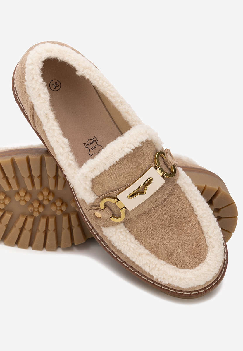 Khaki mokasyny damskie Silvora Khaki mokasyny damskie Silvora