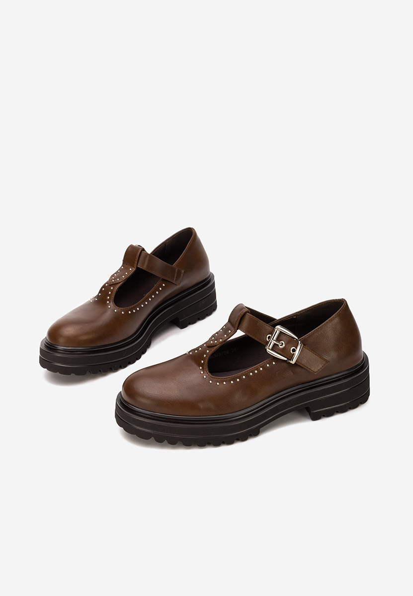 Brązowe półbuty damskie Pietrina Brązowe półbuty damskie Pietrina