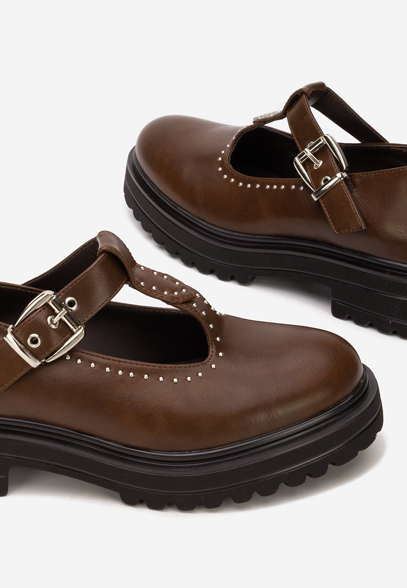 Brązowe półbuty damskie Pietrina Brązowe półbuty damskie Pietrina