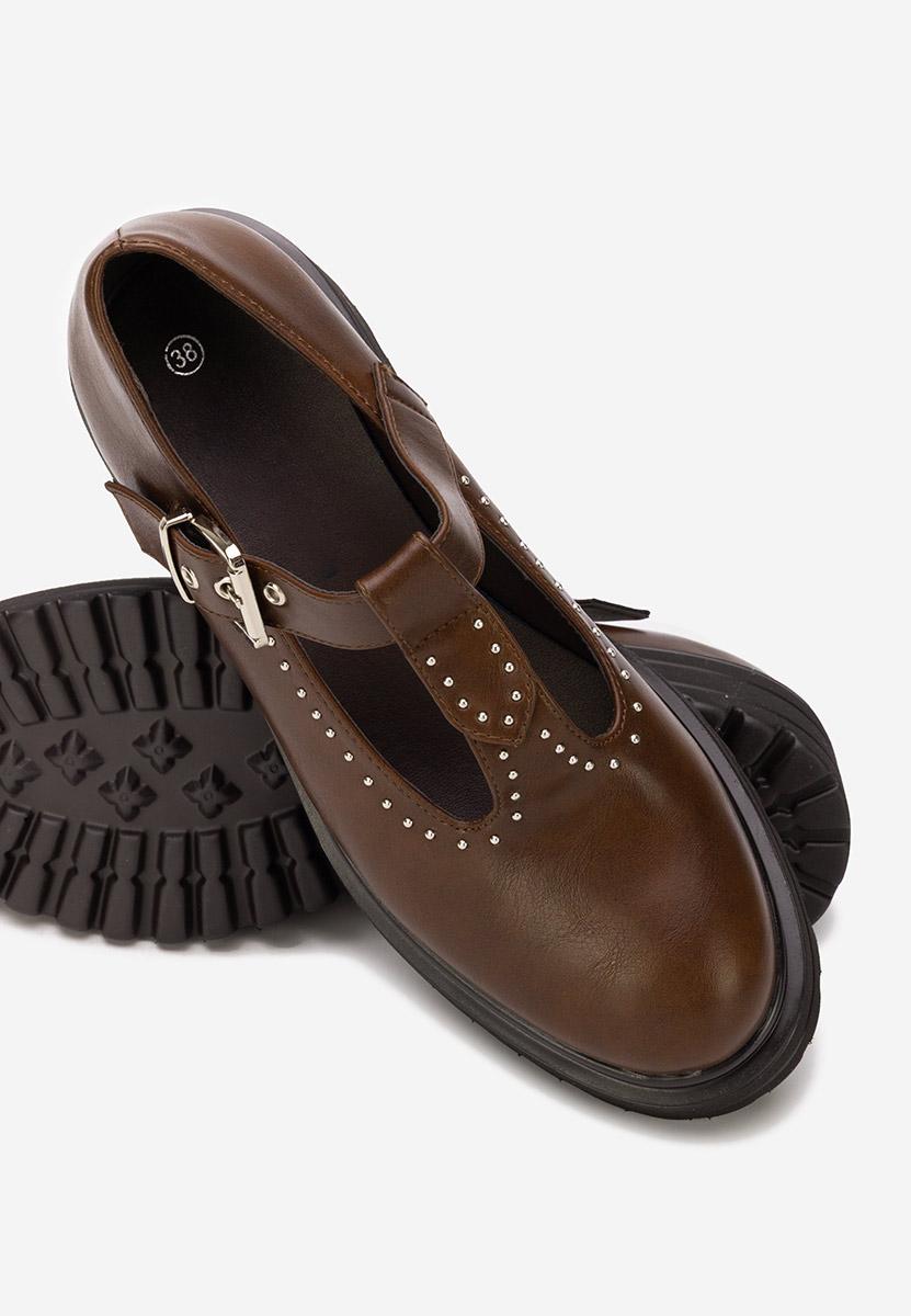 Brązowe półbuty damskie Pietrina Brązowe półbuty damskie Pietrina