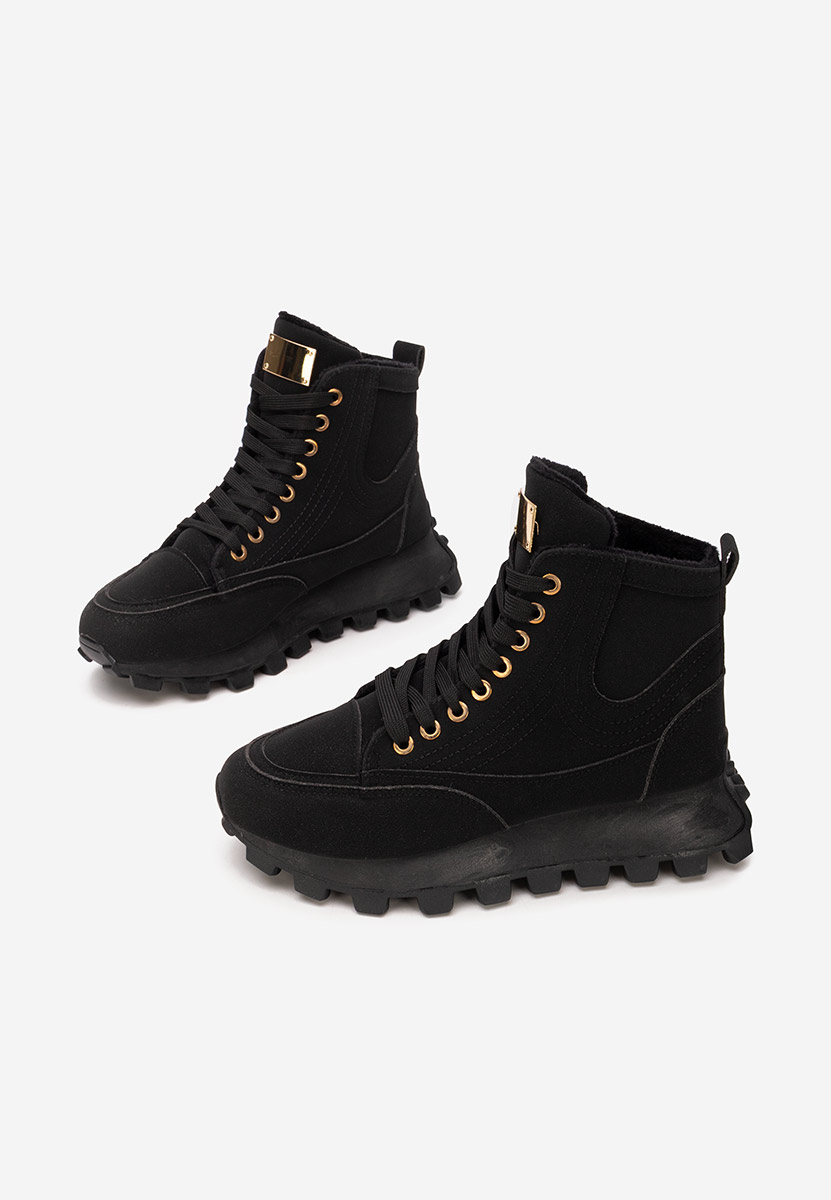 Czarne sneakersy damskie Dorineia