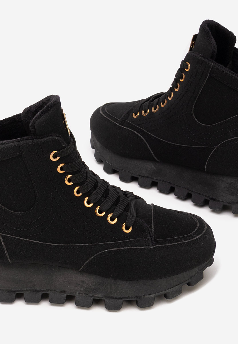 Czarne sneakersy damskie Dorineia