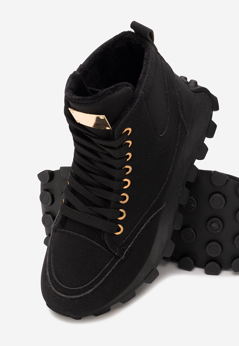 Czarne sneakersy damskie Dorineia