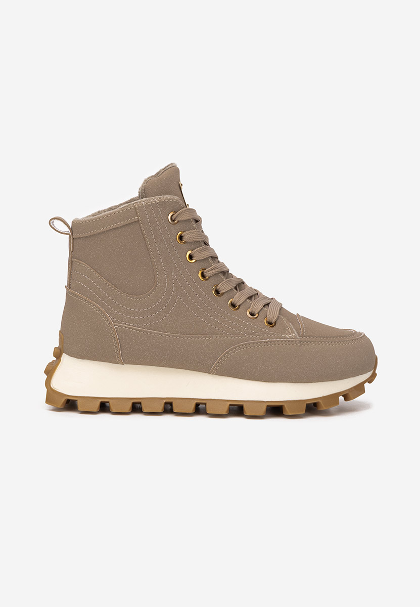 Khaki sneakersy damskie Dorineia