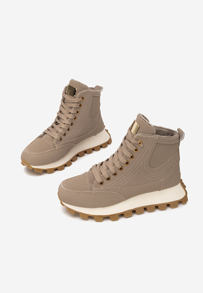 Khaki sneakersy damskie Dorineia