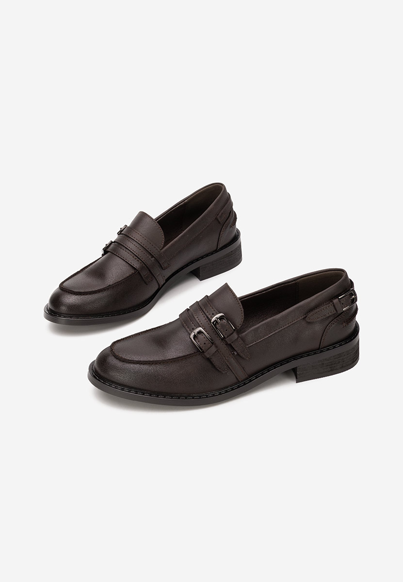 Brązowe półbuty damskie Norisa